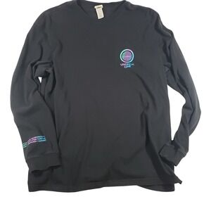 H&M Spherical Lune Black Long Sleeve Graphic T-Shirt Size‎ L